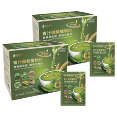 吉品保健 青汁纖穀植物奶 升級版, 30g, 12個裝, 2盒