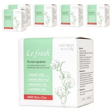 Le fresh 防漏瞬吸薄棉衛生棉 蝶翼型, L(28cm), 12片, 6盒