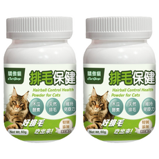 Cat Glory 驕傲貓 貓專用排毛保健粉, 60g, 含木瓜酵素, 溫和化毛, 2罐