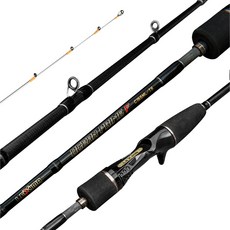 Banax OCEAN PRIME F 超輕量 短爪章魚 烏賊 釣竿 C155ML / TS, 黑色