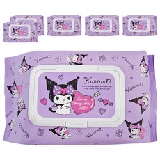 AKIRA 御衣坊 酷洛米 純水濕紙巾 水刺無紡布 翻蓋設計, 1入, 6包