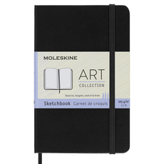 MOLESKINE 藝術素描本 黑色口袋型, A6, 1個, 72張