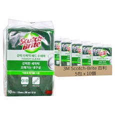 3M Scotch-Brite 百利 多用途強效菜瓜布 M, 5包, 10個