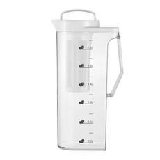星辰唯創 冰箱冷水壺 冷萃咖啡壺, 白色/透明色, 1個, 2.2L