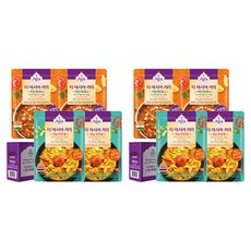 T Asia KITCHEN 泰式雞肉瑪克尼咖哩 170g x 2入 + 泰式蟹肉冬蔭功咖哩 170g x 2入 微波爐適用包裝, 2套