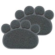 寵物夢工廠 貓掌落砂墊, 深灰色, 2個