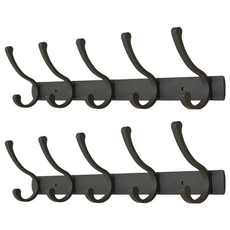 The Look GROCERIES STORAGE 免鑽孔門後衣帽掛勾 5勾, F1017, 2個