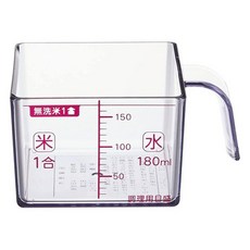 SHIMOMURA 下村 方形帶柄量杯/米杯 日本製, 方形, 180ml, 1個
