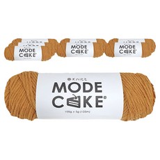 니뜨 모드 케이크 뜨개실 100g, 8개, 05 머스타드