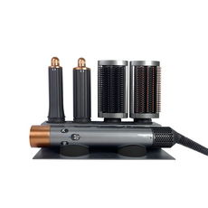 Haean 吹風機架, 金屬灰(矽膠工具 黑色), 1個