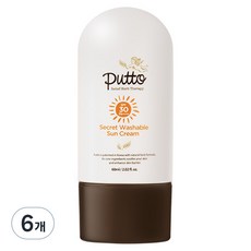 putto 可水洗防曬霜 SPF30 PA++++, 6條, 60ml