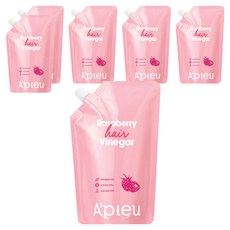 어퓨 라즈베리 헤어 식초 리필용 라즈베리향, 400ml, 6개