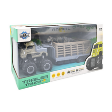 love color 樂彩森林 恐龍運送拖車 4x4 慣性功能 玩具車, 1:43, 1盒