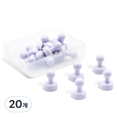파스텔 체스형 자석 홀더 소, 바이올렛, 20개