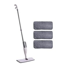 台灣 Life plus 極方便全新升級噴霧噴水免手洗乾濕兩用拖把組 桿 + 吸水布 3條, 1組