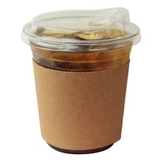 Inp PET 冰杯 杯身 92mm + 飲用杯蓋 + 杯套 組, 1套, 360ml