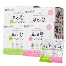 BOBSNU 孩童海苔 2款 各20包入, 無調味+調味口味, 1組, 70g