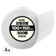 DCLARE 條碼打印機用熱感應標籤紙 300張, 4個