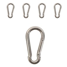 smato 登山扣 C1183081 KA878-R, 不鏽鋼, 5個