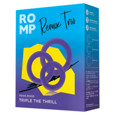 德國 ROMP Remix Trio 陰莖環三重奏 25~29mm 3~5g, 紫色, 1組