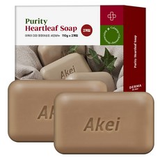 AKei. Dermaclean青淨魚腥草潔顏皂 尤加利香, 110g, 2入