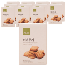 올가홀푸드 버터쿠키, 80g, 12개