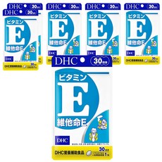 DHC 維他命E 100%植物萃取 增進肌膚與血球的健康, 30顆, 340mg, 6包