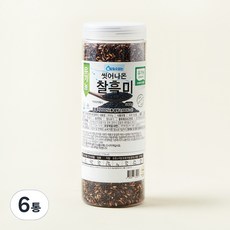 유기농 씻어나온 찰흑미, 800g, 6통