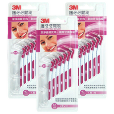 3M 護牙牙間刷 L型, 0.7mm, 12支, 3組