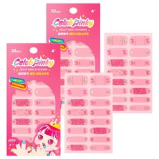 兒童名人Pinky果凍指甲貼, 19 可愛少女, 2個