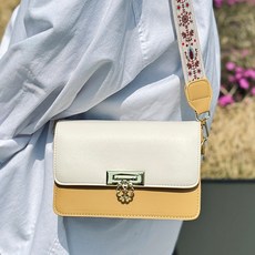 필시탐나 여성 파스텔 크로스 Two 스트랩 숄더백