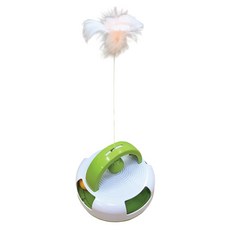 Nice u 毛樂趣 貓咪搖擺玩具 2合1 貓玩具軌道 揮動乒乓球, 1個