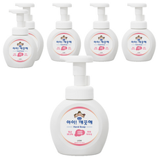 아이깨끗해 핸드워시 용기형 상큼한 레몬향, 250ml, 6개