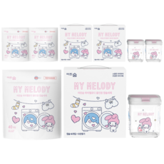 어린숨 산리오캐릭터즈 올인원 캡슐세제 마이멜로디 40p + 마이멜로디 보관용기 세트, 3세트