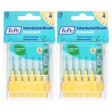 TePe 緹碧 牙間刷 超軟刷毛, 0.7mm, 6支, 2盒