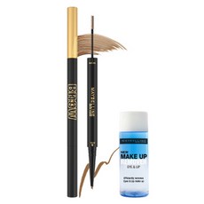 메이블린 뉴욕 브로우 잉크 펜슬카라 세트, 라이트 브라운, 1세트