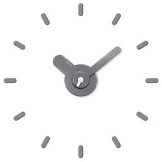 On-Time 壁貼掛鐘 60-48cm 0.13kg, 灰色