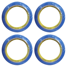 iQIHAN 彩色紙膠帶 15mm x 20m 藍色, 4個