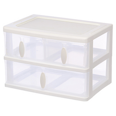 真心良品 KEYWAY 聯府 清靜居家收納盒 3格, 白色 + 透明, 1個