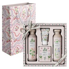 Cath Kidston 玫瑰西洋梨沐浴禮盒組 沐浴露 200ml+身體乳液 200ml+護手霜 30ml+沐浴鹽 100g, 1套