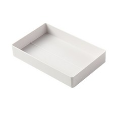 FAmILyLIFE 生活 桌面抽屜式多功能自由堆疊文件文具收納盒 A5收納款 YG-068, 米白, 1層, 1入