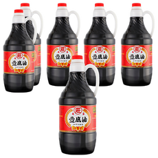 丸莊醬油 黑豆壼底油清, 嚴選台灣黑豆 特選黃豆 減鹽配方, 1.6L, 6瓶