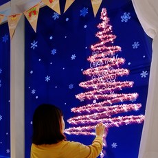 DAYHOME LED 樹葉燈牆樹套餐, 粉紅色