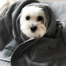 그레이독 드라이미 포켓 펫 타월, 차콜그레이, 1개