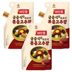 해찬들 궁중식 쇠고기볶음 고추장 파우치, 120g, 3개