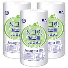 特大捲筒衛生紙 500m, 4捲, 3袋