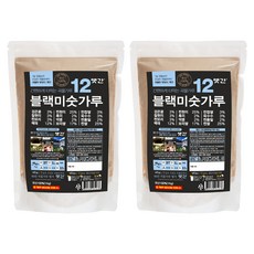 옛간 국산 12곡 블랙 미숫가루, 2개, 1kg