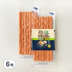 롯데햄 두툼 김밥햄, 120g, 6개
