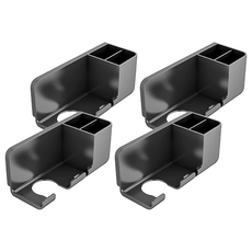 小麥購物 吹風機置物架 升級款 C136 185g, 黑色, 4個