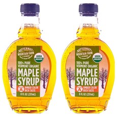 버터넛마운틴팜 유기농 메이플시럽, 237ml, 2개
